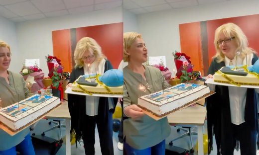 Νικολούλη: Σήμερα έχει γενέθλια και στο πάρτι που έστησαν οι συνεργάτες της έγινε... χαμούλης!