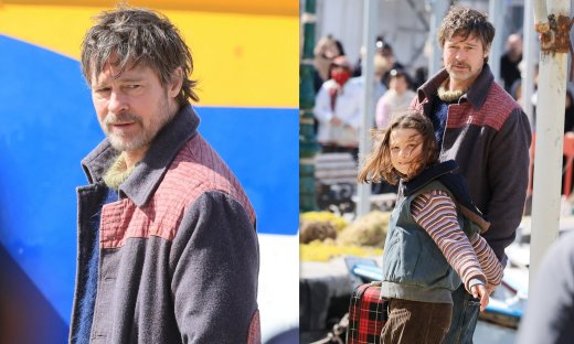 Ύδρα: Ο Μπραντ Πιτ στο λιμάνι του νησιού που μεταμορφώθηκε σε σκηνικό εποχής - Οι σκηνές γυρισμάτων