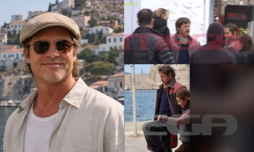 Μπραντ Πιτ: Για πρώτη φορά μαζί με τον σωσία του στα γυρίσματα της ταινίας The Riders στην Ύδρα