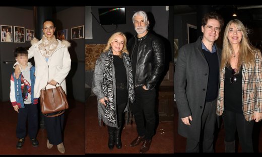 H Όλγα Λαφαζάνη με τον γιο της, η κομψή Αργυράκη και ο Δημήτρης Λάλος