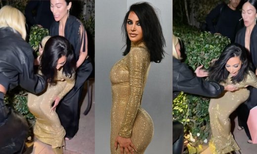 Στο φως το βίντεο με την τούμπα της Κιμ Καρντάσιαν, λίγο πριν την είσοδο στο after party των Όσκαρ