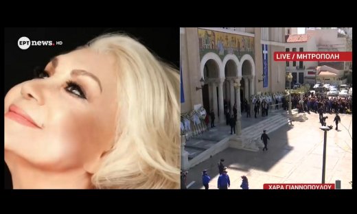 Κηδεία Μαρινέλλας: Επεισόδιο με την Ελένη Λουκά - Την απομάκρυναν αστυνομικοί