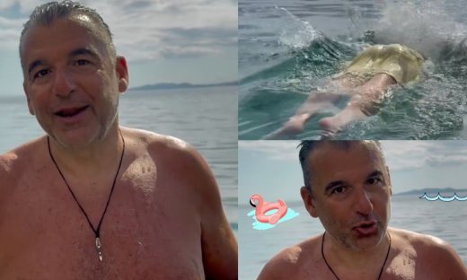 Γιώργος Λιάγκας: Έβαλε μαγιό και βούτηξε στην Τήνο - Η ανάρτηση τη Μεγάλη Παρασκευή