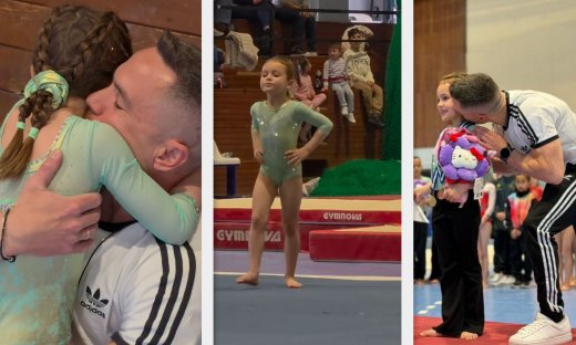 Περήφανος μπαμπάς ο Λευτέρης Πετρούνιας για τα 4 μετάλλια της κόρης του στην ενόργανη γυμναστική