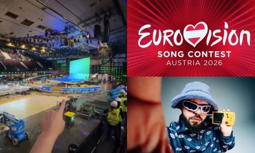 Eurovision 2026: Το πρώτο βίντεο μέσα από το στάδιο στη Βιέννη - Υπό κατασκευή το stage