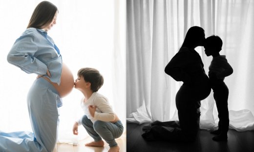 Ιωάννα Σιαμπάνη: Οι τρυφερές φωτό με φουσκωμένη κοιλίτσα και τον γιο της, λίγο πριν γεννήσει