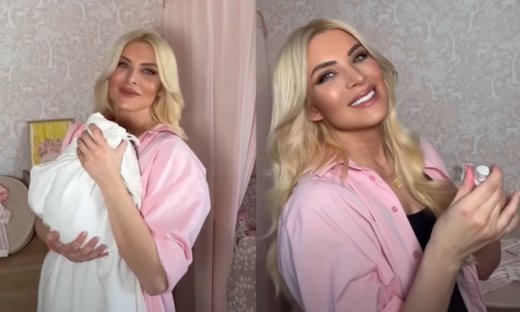 Κατερίνα Καινούργιου: Κάνει μπάνιο τη νεογέννητη κόρη της, Ξένια - Εικόνες από το παιδικό δωμάτιο