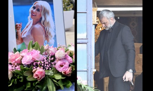 Σε βαρύ κλίμα το τελευταίο αντίο στη Γωγώ Μαστροκώστα - Συντετριμμένος ο Δέλλας στην εκκλησία