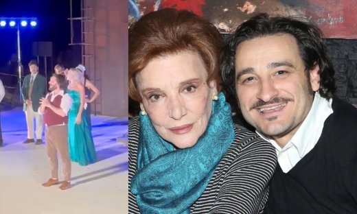 Βασίλης Χαραλαμπόπουλος: Ρίγη συγκίνησης με την αφιέρωση στη Μάρω Κοντού από τη σκηνή του θεάτρου