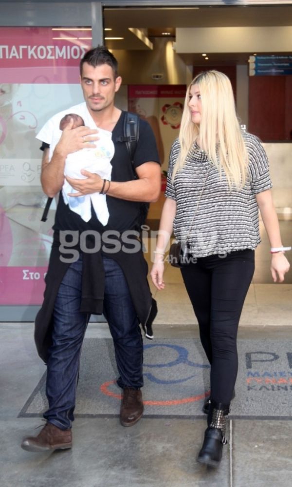 Στέλιος Χαταμπάκης - Όλγα Πηλιάκη: Στο σπίτι τους με το μωρό! 