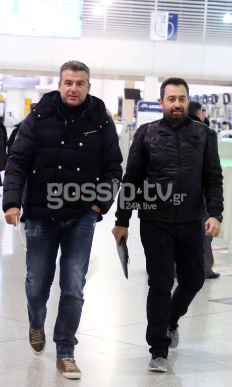 Γιώργος Λιάγκας: Στο αεροδρόμιο με τον Θέμη Γεωργαντά