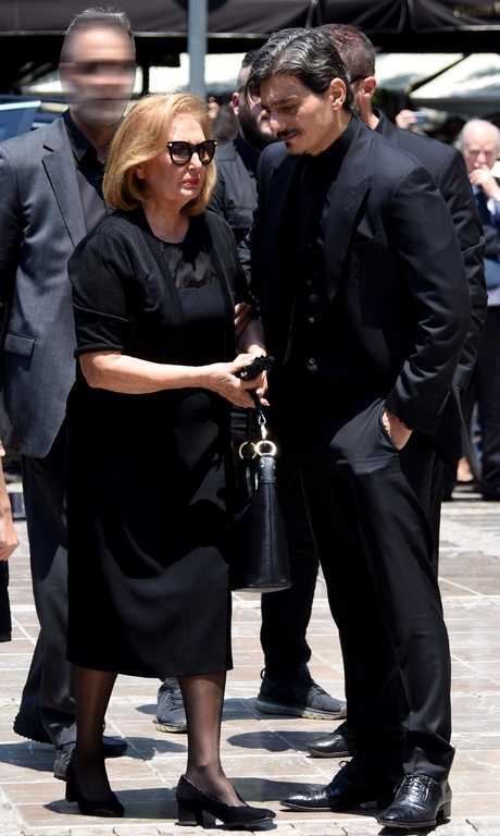 Ο Δημήτρης Γιαννακόπουλος κατά την άφιξή του στον Ιερό Μητροπολιτικό Ναό Αθηνών 