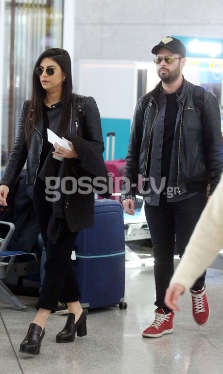 Γιώργος Παπαδόπουλος: Με το κορίτσι του στο αεροδρόμιο