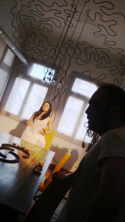 Στα γυρίσματα του νέου video clip του Γιώργου Αλκαίου