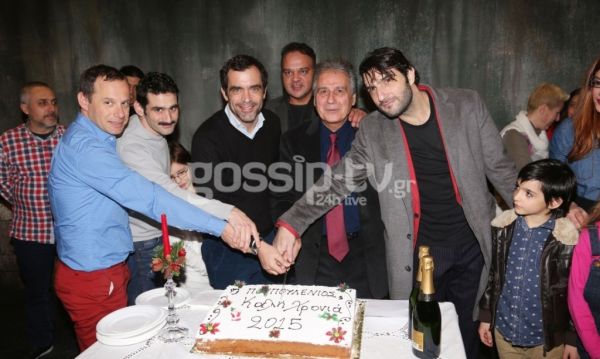 Νίκος Κουρής: Με το γιο του στο θέατρο για την κοπή της πίτας!