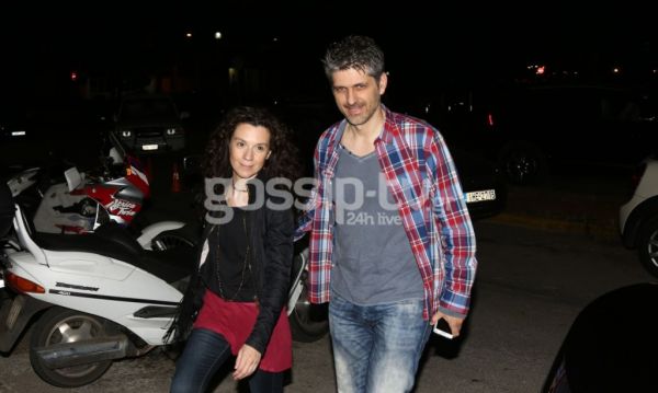 Πέγκυ Τρικαλιώτη: Τρυφερό γεύμα με το σύζυγο της