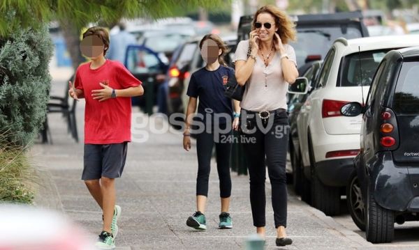 Ιωάννα Σουλιώτη: Βόλτα με τα παιδιά της