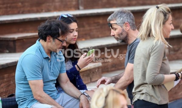 Πρόβες στο θέατρο Βράχων για τους πρωταγωνιστές της παράστασης «Το Ψέμα»