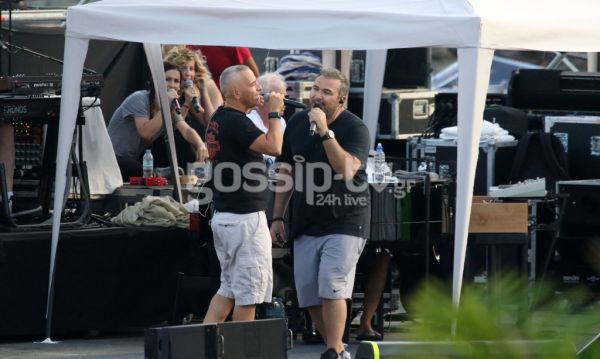 Ρέμος – Ramazzotti: Όλα όσα έγιναν στις πρόβες πριν τη μεγάλη τους συναυλία