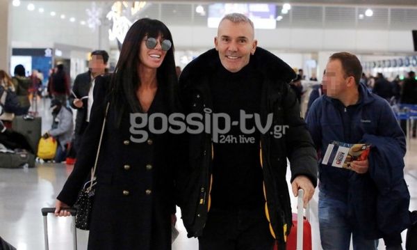 Στέλιος Ρόκκος - Έλενα Γκόφα: Στο αεροδρόμιο το ερωτευμένο ζευγάρι!
