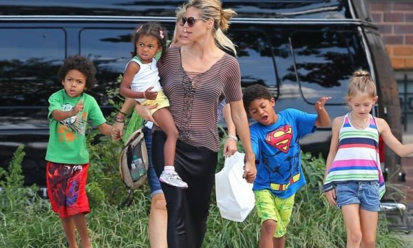 Heidi Klum: Βόλτα και φαγητό με τα παιδιά της 