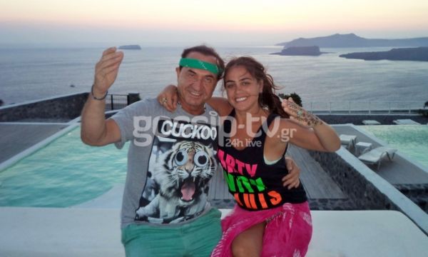Λευτέρης Πανταζής: Με την κόρη του στην Μύκονο