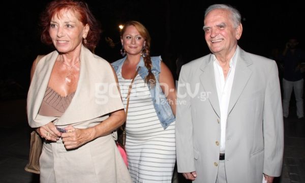 Λευτέρης Παπαδόπουλος: Στο Ηρώδειο με την γυναίκα και τη κόρη του