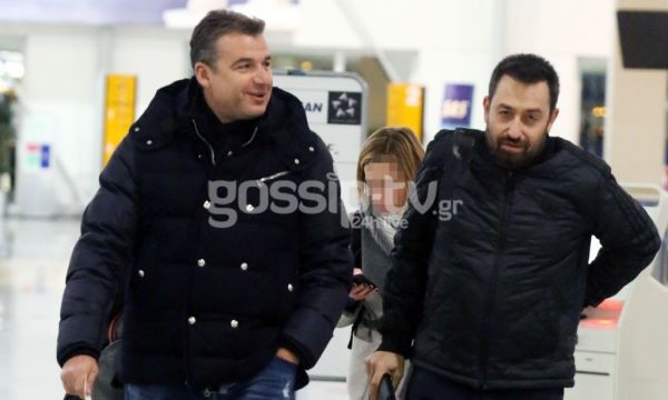 Γιώργος Λιάγκας: Στο αεροδρόμιο με τον Θέμη Γεωργαντά