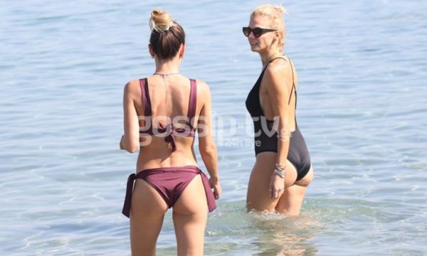 Πέρα… βρέχει για Οικονομάκου και Κοντοβά! Βουτιές και ηλιοθεραπεία στη Μύκονο!