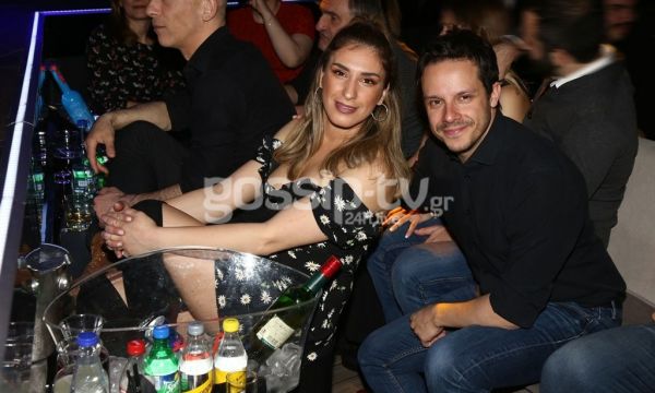 Αντιγόνη Ψυχράμη-Δημήτρης Μακαλιάς: Νυχτερινή έξοδος για το ζευγάρι