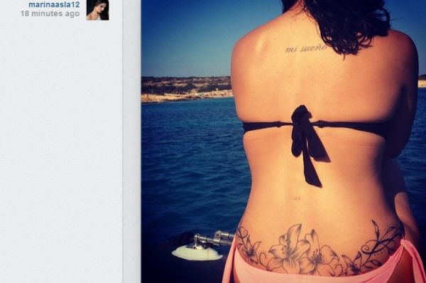 Η Μαρίνα Ασλάνογλου μας δείχνει το μπικίνι και τα τατουάζ της