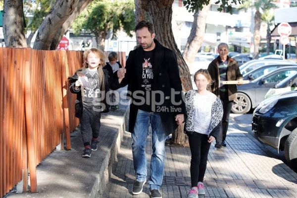 Γιώργος Λιανός: Βόλτα με τα παιδιά του 