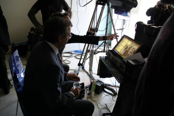 Στα backstage του διαφημιστικού spot του Αντώνη Σαμαρά  