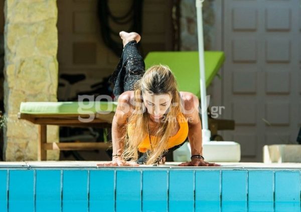 Έλλη Αγγελιδάκη: Στο γυρίσματα της εκπομπής της