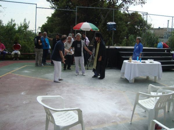 Σκηνές απο τα γυρίσματα της ταινίας "Ρόδα, τσάντα και κοπάνα"