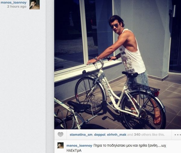 Μάνος Ιωάννου: Βόλτες με το ποδήλατο του στην Ξάνθη