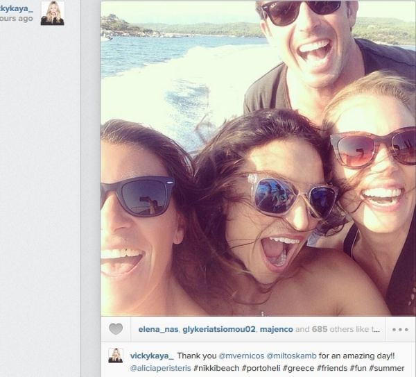 Βίκυ Καγιά: Χαμόγελα και… διακοπές με τον Ηλία Κρασσά