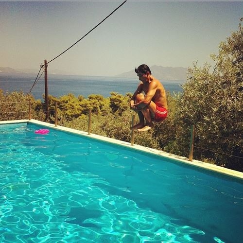 Οι βουτιές του… (φωτό)