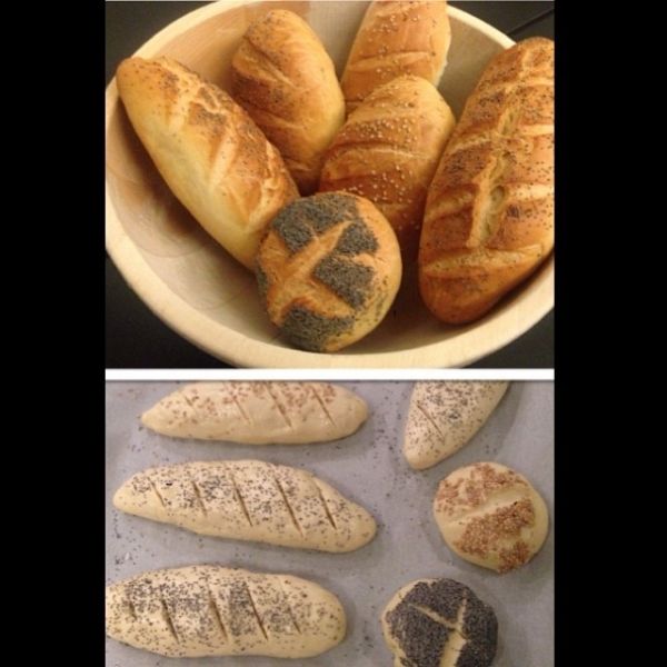 Φτιάχνει ψωμάκια με τα δυο χεράκια (φωτό)