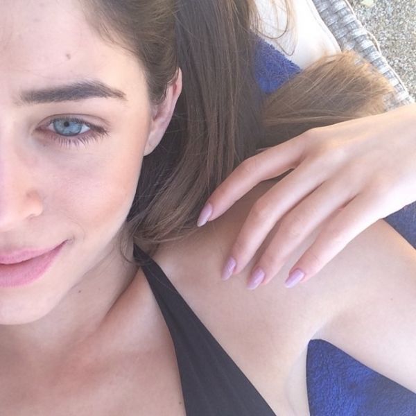 Η selfie φώτο της Demy από την παραλία