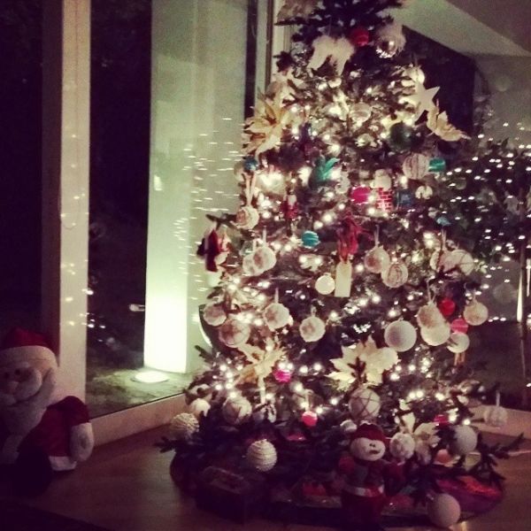 Η Αλέκα Καμηλά στόλισε το χριστουγεννιάτικο δέντρο της