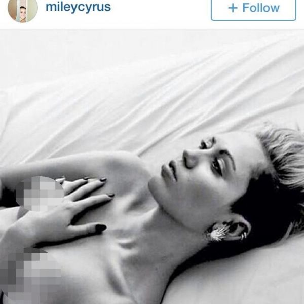 Χαμός στο Instagram με την τόπλες φωτογραφία της Cyrus