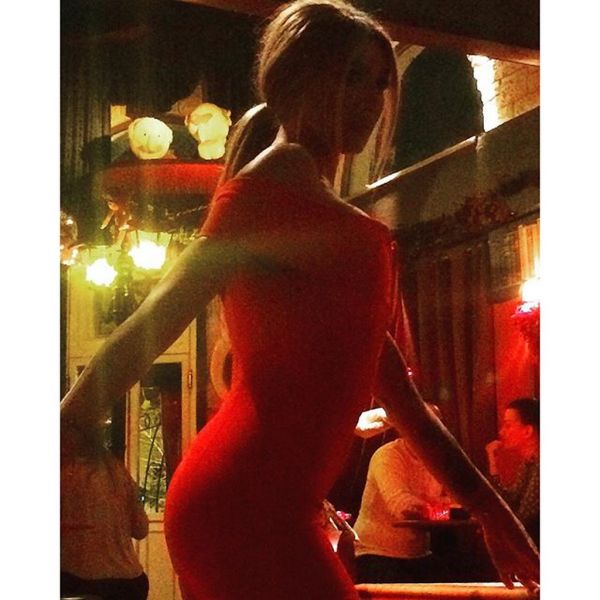 Αγγελική Ηλιάδη: Το κόκκινο φόρεμά της