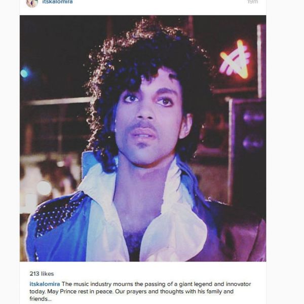 Οι celebrities θρηνούν για τον θάνατο του Prince