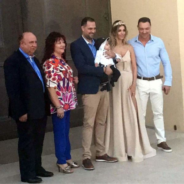 Αλεξάνδρα Λοΐζου- Βασίλης Σταθοκωστόπουλος: Βάπτισαν τον γιο τους