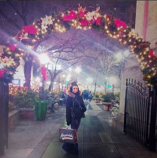 Χριστίνα Μιλιου: Γιόρτασε τα Χριστούγεννα στην Νέα Υόρκη