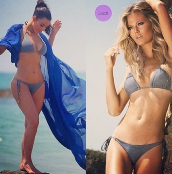 Ποζάρει με μαγιό της... 