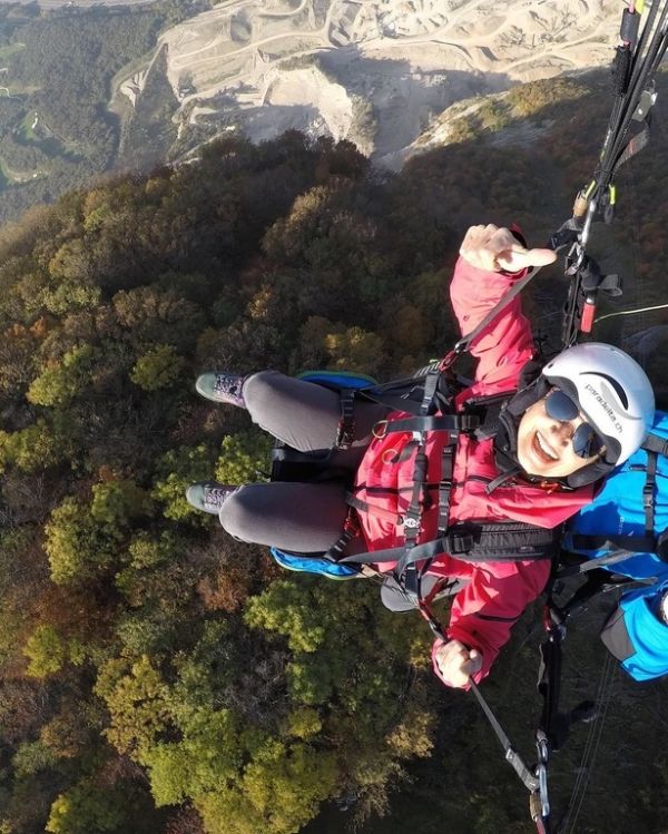 Άλκηστις Πρωτοψάλτη: Ριψοκίνδυνη πτήση στις Άλπεις