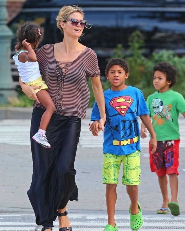 Heidi Klum: Βόλτα και φαγητό με τα παιδιά της 