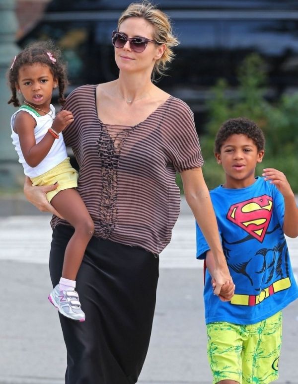 Heidi Klum: Βόλτα και φαγητό με τα παιδιά της 